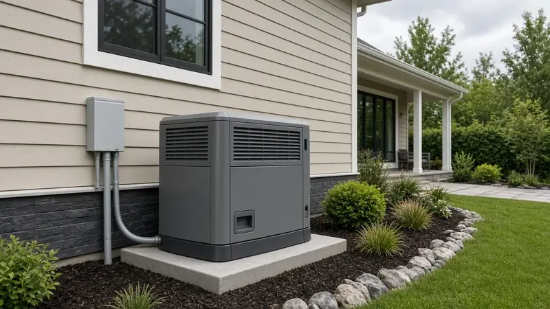 Standby generator installation in Hernando, Mississippi